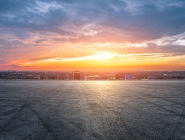 sun and heat on asphalt