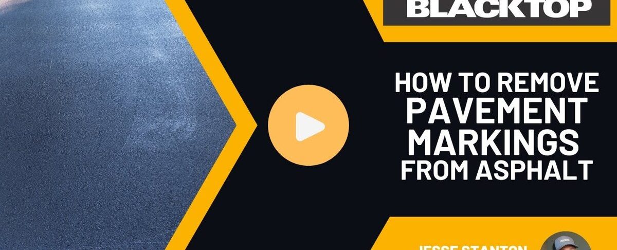 How to Remove Pavement Markings from Asphalt