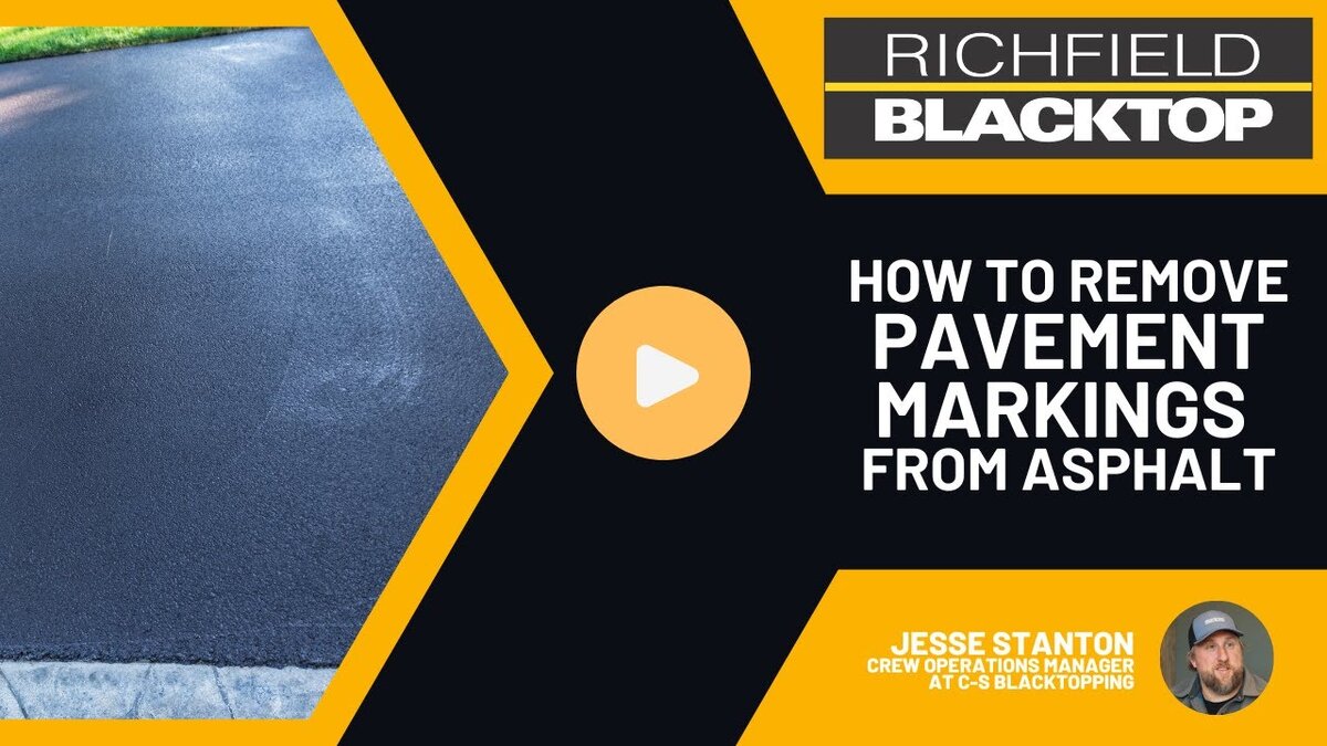 How to Remove Pavement Markings from Asphalt